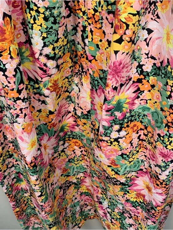 H&M Cotton Floral Smocked Midi Dress - Picture 6 of 11